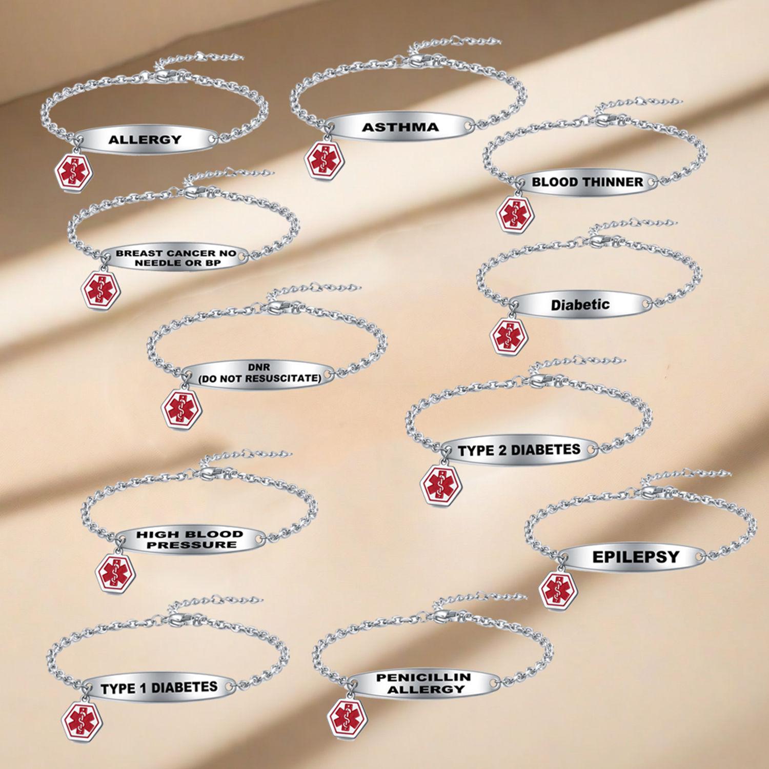 

Stainless steel snake cane warning sign, simple style, adjustable