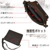 Luufan Men's Genuine Leather Shoulder Bag, A4 Size, Messenger Bag, Large Capacity, Leather Crossbody Bag with Flap, Durable, Retro Design, Dark Brown