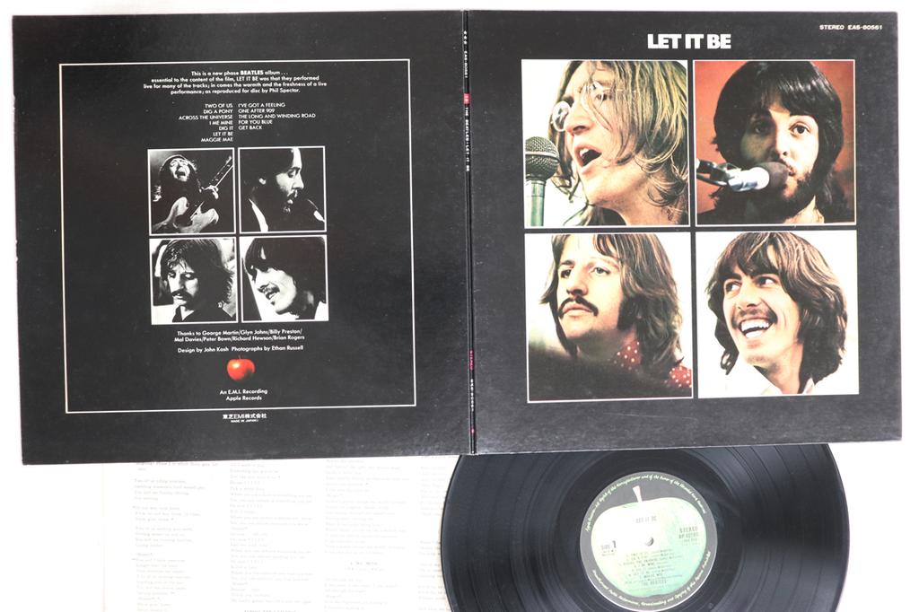 LP Record BEATLES - Let It Be EAS80561 APPLE 1976 Japan Rock Used