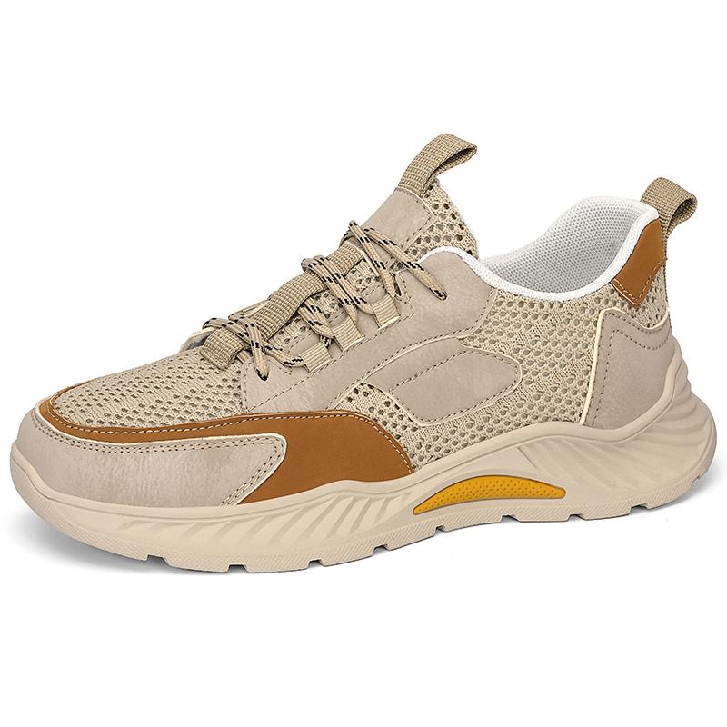 

Мужские кроссовки, повседневная обувь с дышащей сеткой 46 песочный