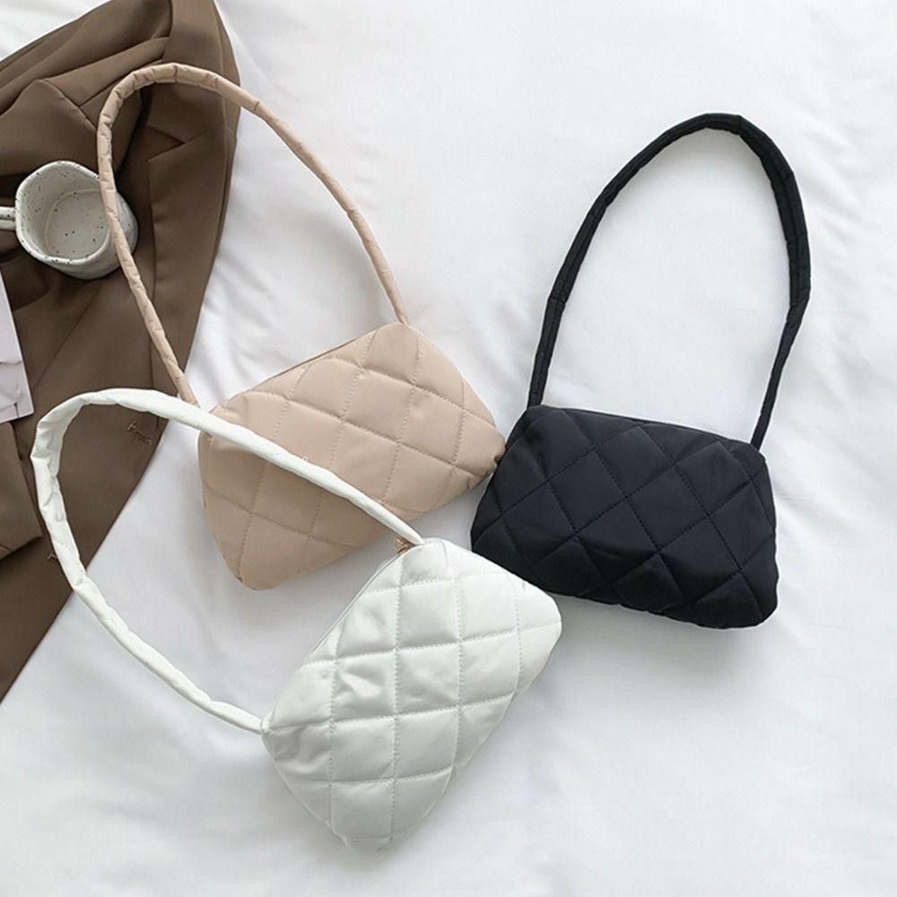 

Мягкие сумки на ремне с хлопковой подкладкой Простые стеганые сумки-тоут женские