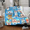 1pc Dogs Pets Blanket, Lightweight Flannel Throw Blanket for Sofa, Bed, Travel, Camping, Living Room, Office, Couch013
