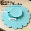 Bionic Sunflower Strainer Silicone Floor Drain Mat, Petal Design Anti-Clog Sink Anti Odor Filter Hair Filter, Odor-Proof Drainage Protector