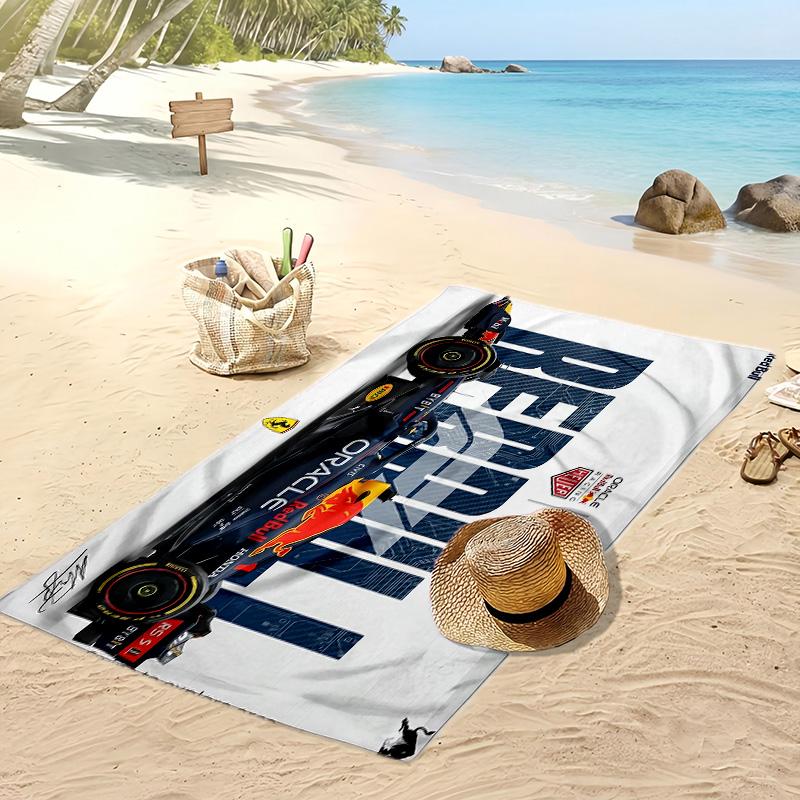 Asciugamano da Spiaggia Max Verstappen Stampa Morbido Portatile Asciugatura Rapida?Asciugamano Asciutto Per Piscina Vacanza Estiva Sport all'Aperto