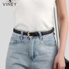 Viney Women's Thin Leather Pin Buckle Belt