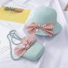 Womens Summer Fashion Straw Korean Bowknot Sun Outdoor Sun Protection Beach Hat Anti-ultraviolet Womens Hat Accessories