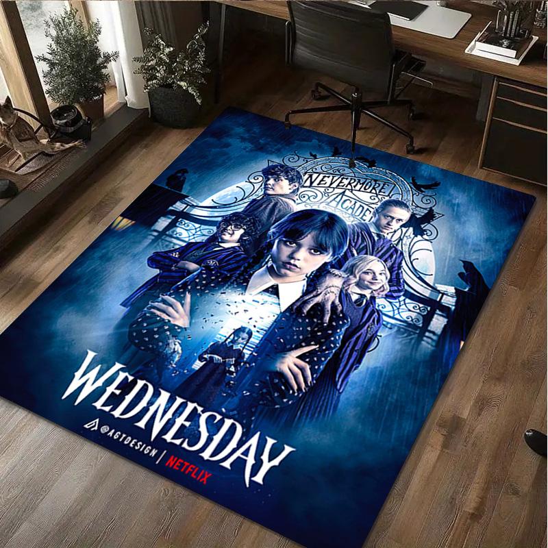 1Pc Wednesday Rug - Home carpet Office Decorative Carpet For Living Room Bedroom Door Mat Floor Rug Computer Chair Area Rug