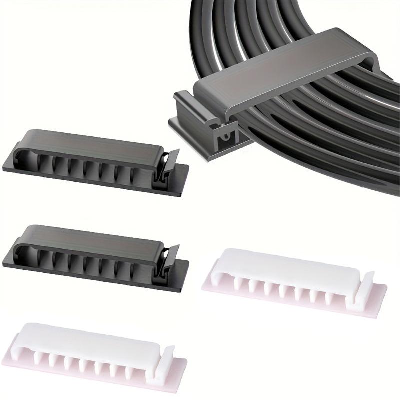 Nahtloser Selbstklebender Mehrloch-Kabel-Organizer Schreibtisch-Datenkabel-Klemme Ladekabel-Aufbewahrung Wickelwerkzeug Kunststoffmaterial