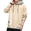 Maglione con cappuccio da uomo Autunno e Inverno Giapponese Finto due Pezzi Maglione da uomo Adolescente Casual Abbigliamento da uomo