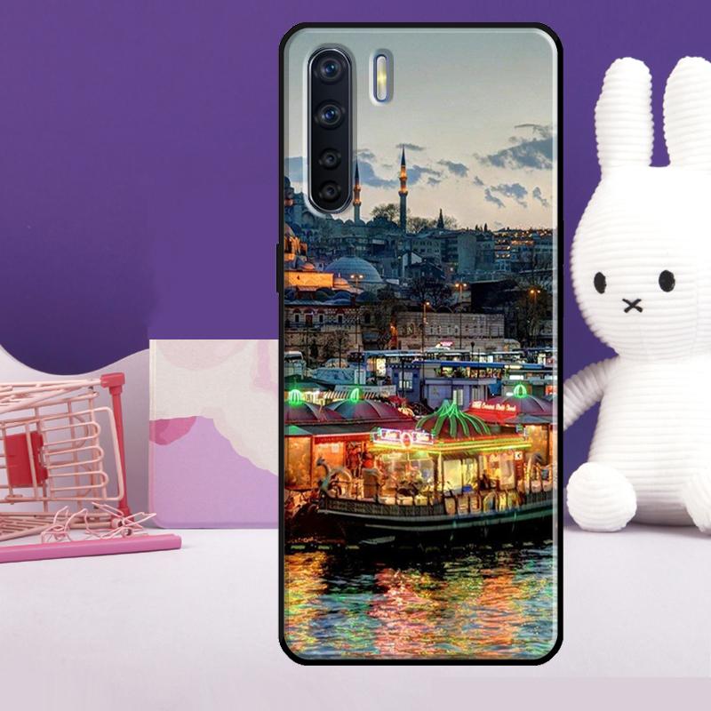 Turkey Istanbul Scenery Building Case For Oppo A5 Pro A15 A17 A57 A77 A18 A38 A58 A78 A98 A94 A74 A54 A40 A60 A80 A16 A76 A96