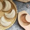 Non-stick Wooden Dumpling  Mold Handmade Wooden Baozi Presses  kitchen accessories