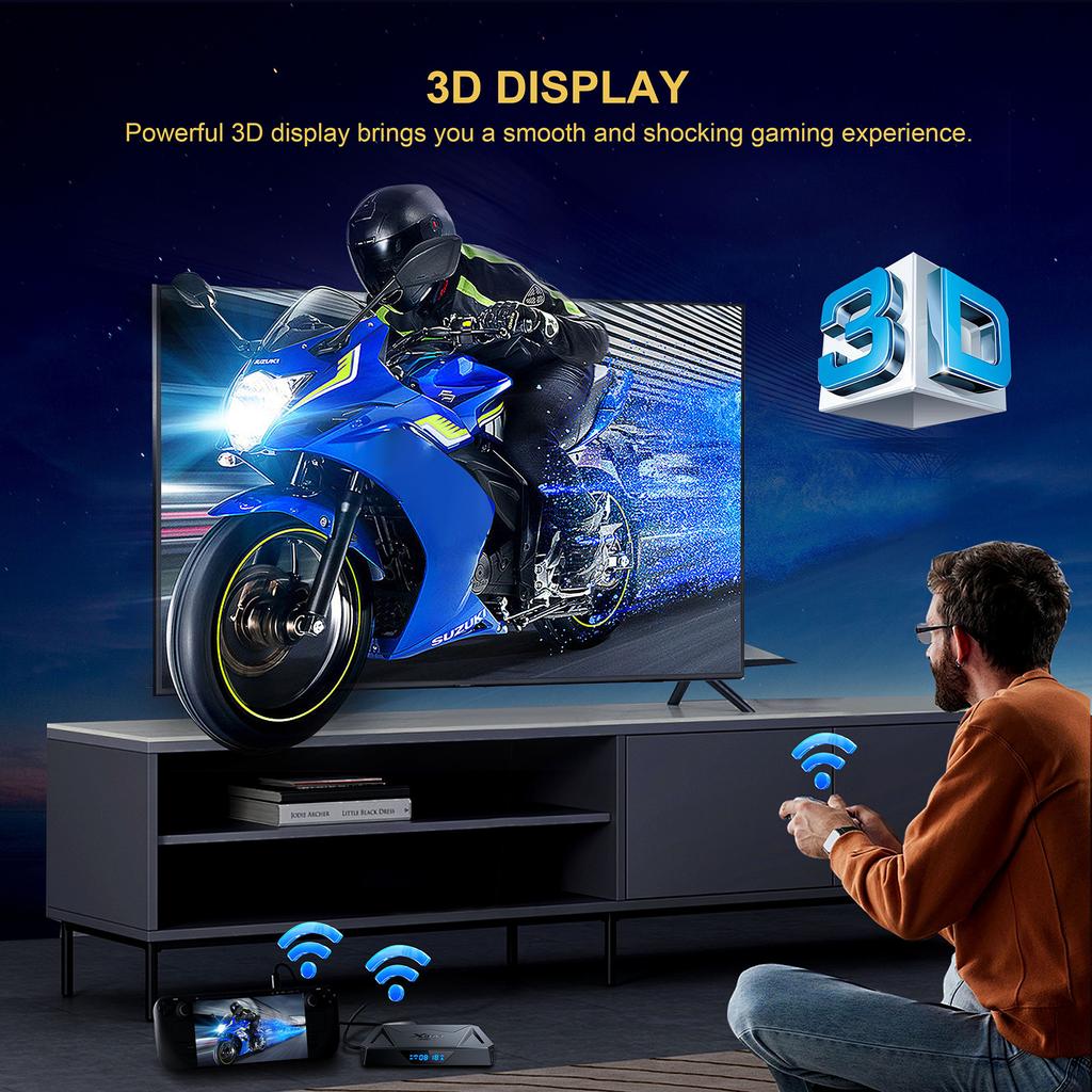 X96Q PRO+ Android 14.0 Smart TV Box H728 Octa-core 4K Media Player H.265 VP9 8K Decording Streaming