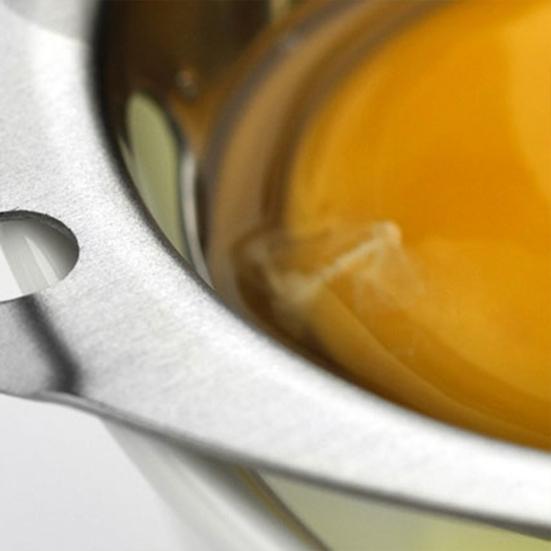 Handheld Egg Divider Stainless Steel Yolk Separator Sieve Kitchen Cooking Tool