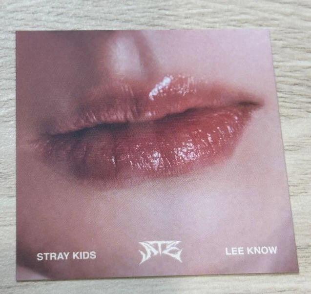 Stray Kids МИНИ-АЛЬБОМ ATE АЛЬБОМ ФОТОКАРТА ОФИЦИАЛЬНАЯ LEE KNOW / LIP CARD