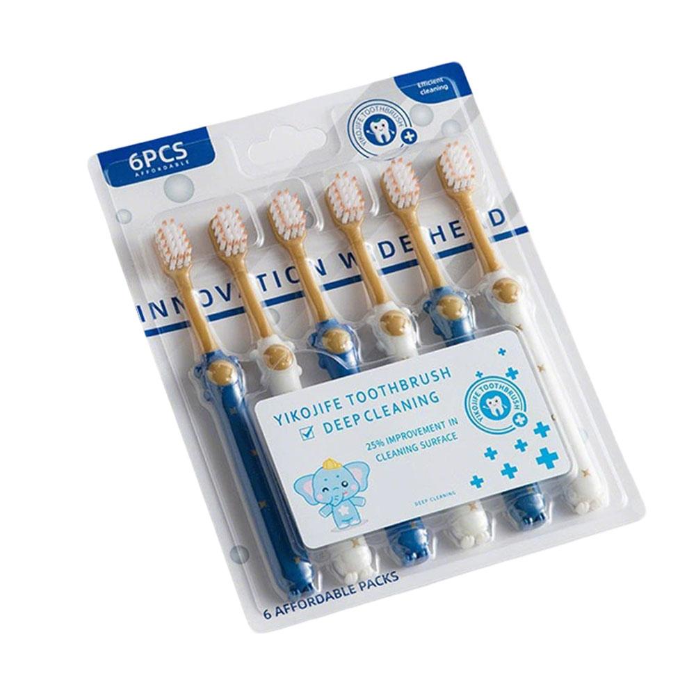6pcs Soft Bristled Adult Toothbrush Wide Head Dense Silk Gentle on Gums Suitable for Men & Women Aesthetic Value