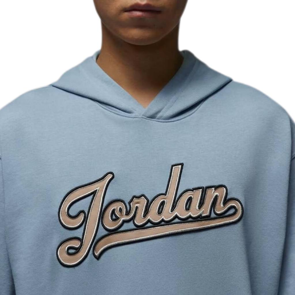 Jordan Buchstabenstickerei Lässiger Hoodie Amerikanischer Vintage Sweatshirt Unisex Hoodies Himmelblau FN4614-436