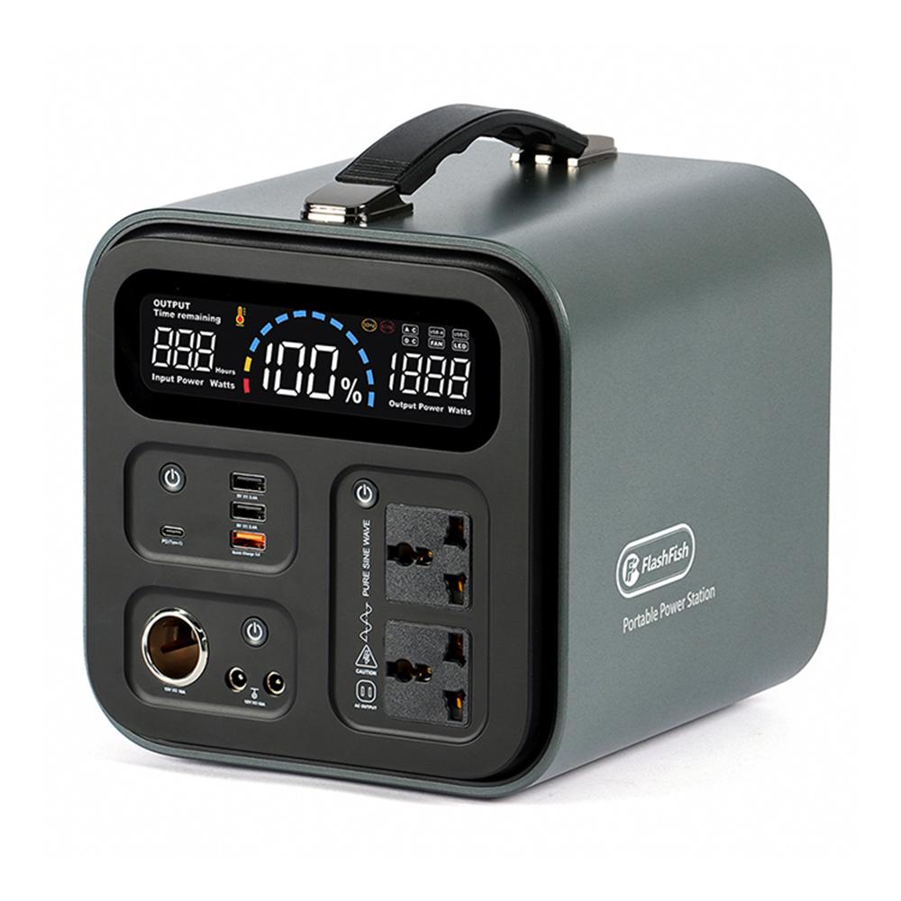 220V 230V Portable Power Station 550Wh Solar Generator 600W(Peak 1000W) 148800mAh AC Outdoor Socket RV/Van Camping Fishing Home