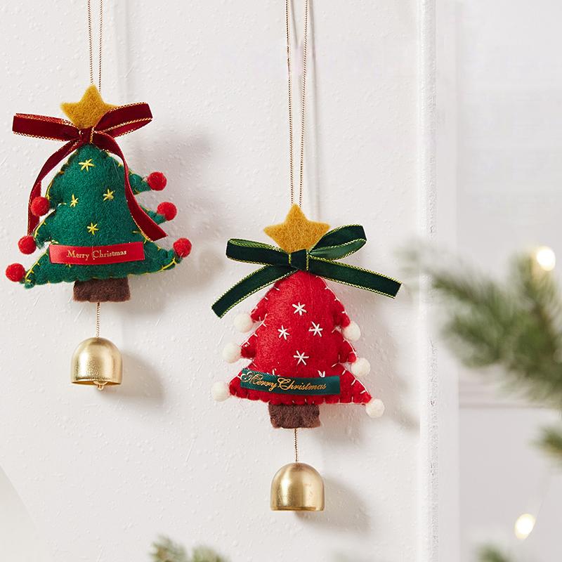 Christmas Decoration Hanging Bell Christmas Tree Home Party Bell Red Fruit Pendant Car Decoration Christmas Party Wall Decor