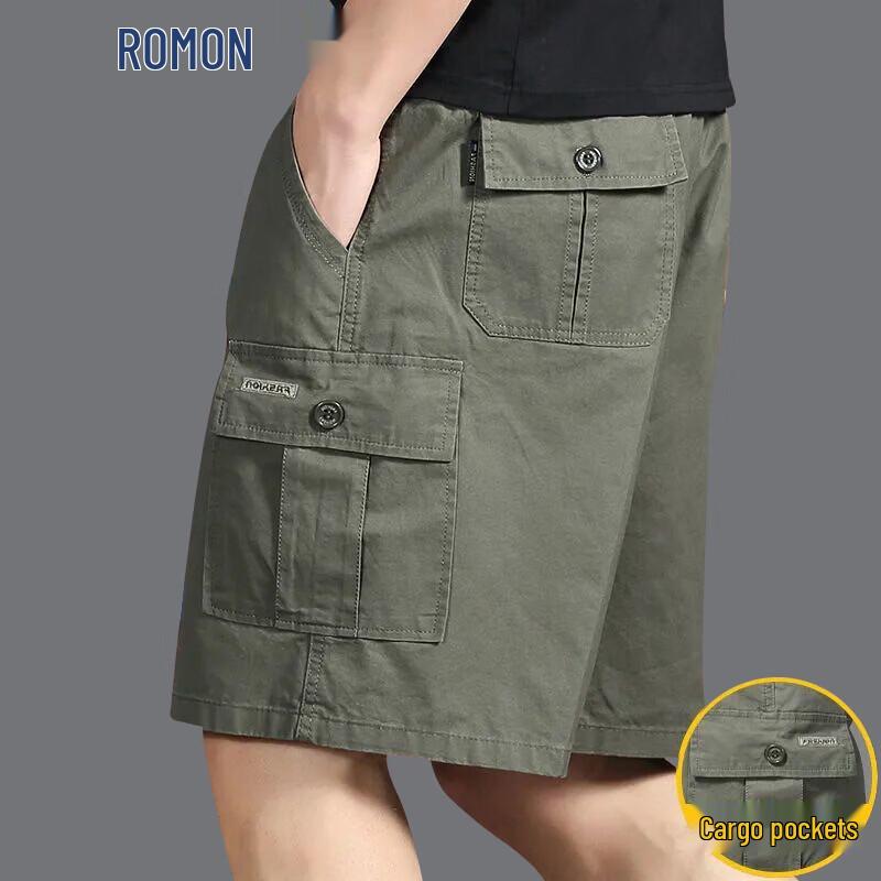 ROMON Men s Plus Size Summer Casual Cargo Shorts 3XL