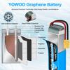 Yowoo Graphene LiPo Battery, 11.1V 3S 5000mAh 100C with XT90 Connector, for RC Planes, DJI F450 Quadcopter, Airplanes, Helicopters, Traxxas, 18 Scale