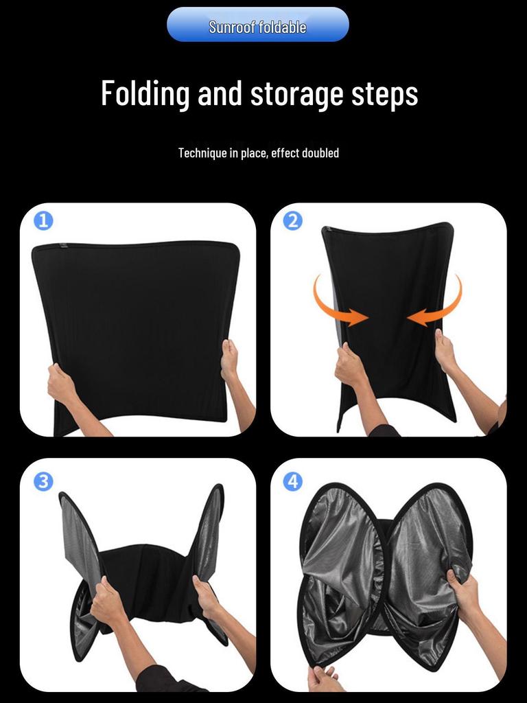 Car Panoramic Sunroof Sunshade - Heat Insulation & Sun Protection