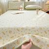 Thickened Quilted Bedspread for Single Double Bed Floral Soft Breathable Summer Quilt Machine Washable Dust-proof Bed Cover Set