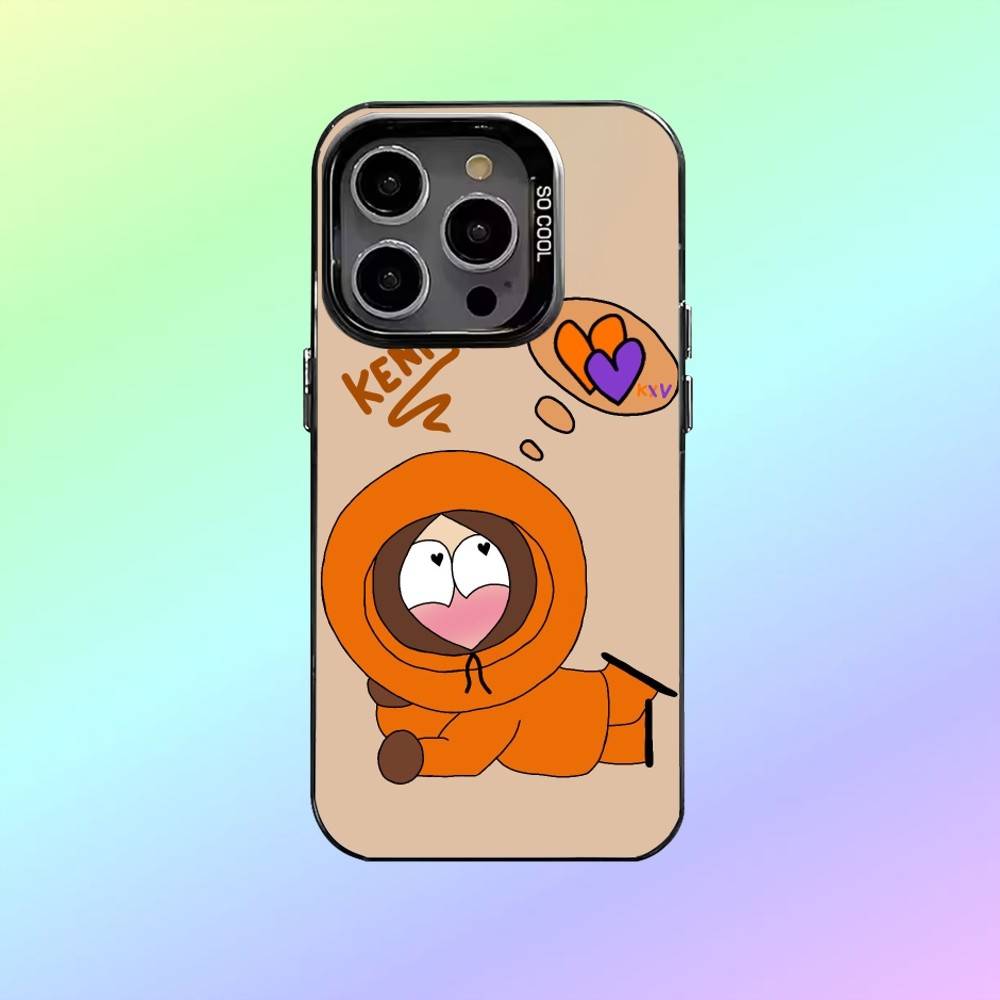 S-South P-Park Kenny Phone Case For iPhone17,16,15,14,13,12,11 Colorful Silver Phone case Funda Cover iPhone13PRO