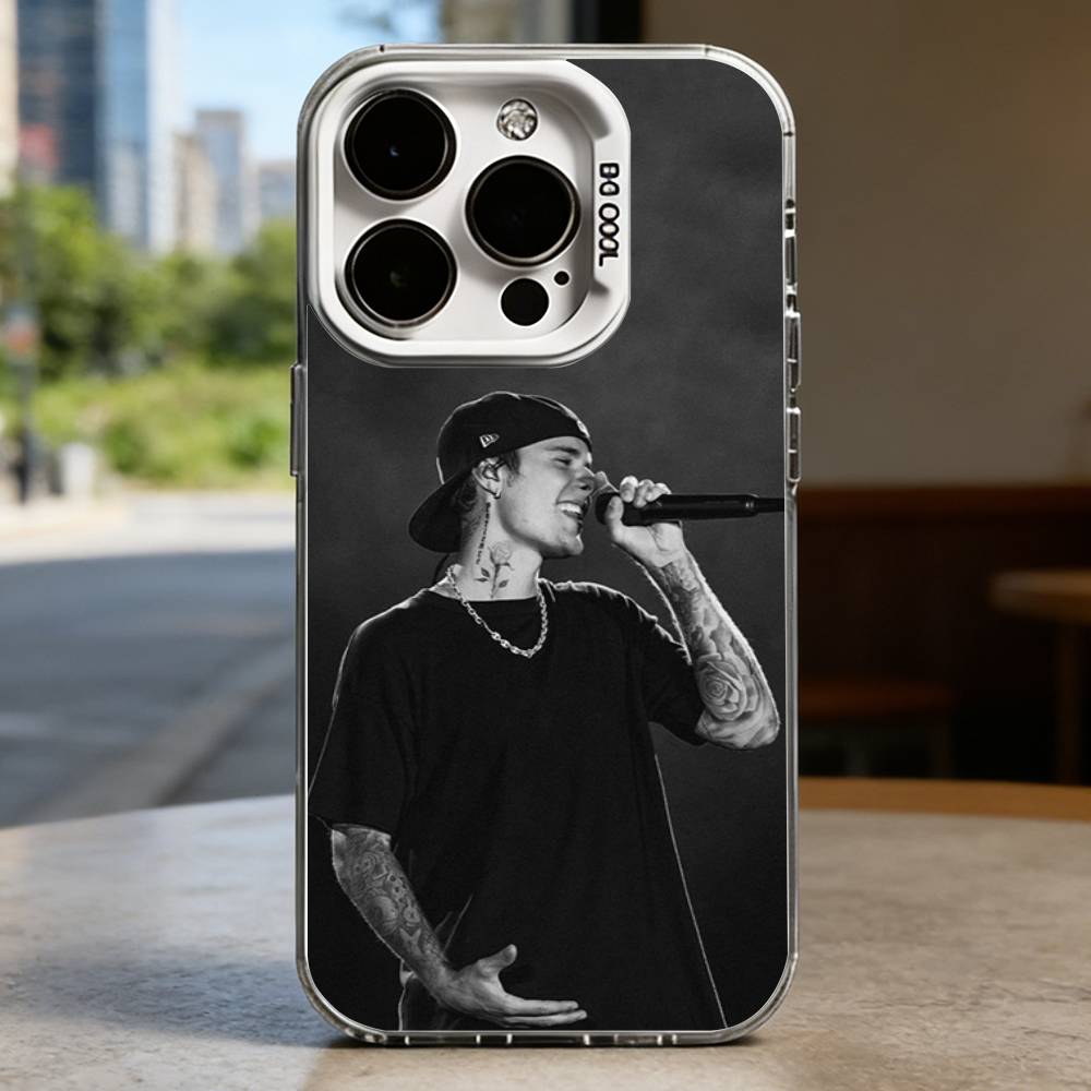 J-Justin B-Bieber Case for iPhone 16 15 14 13 12 11 Pro Max Plus Air 16E X XR XS Max Hard Shockproof Bumper Cover