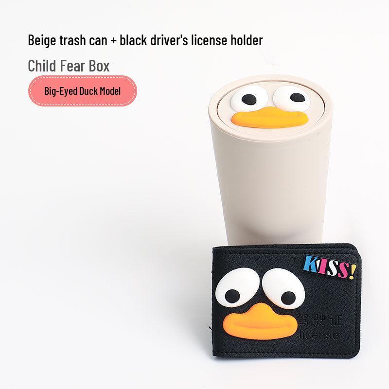 Mini Car Trash Can & Cup Holder – Cute & Creative Interior Storage