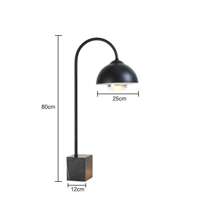 Desktop Food Warming Lamp with Black Marble Base