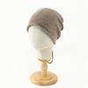 Autumn and winter pure wool stacking hat drawstring hat female face small lace-up bag head cold hat sleeve wool knitted hat children