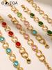 316L Stainless Steel Chain Bracelet With Shiny Faceted Czech Crystal Glass For Women High-end Luxury Zircon Women's Bracelets