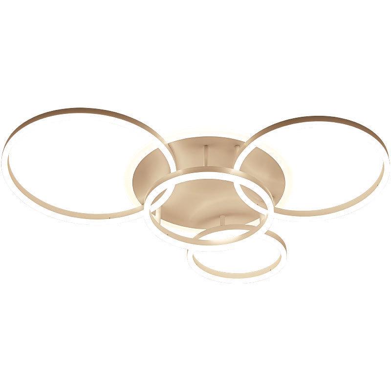 Nordic LED Round Ceiling Lamp - Modern Minimalist Ring Design for Living Room, Bedroom, or Study.
