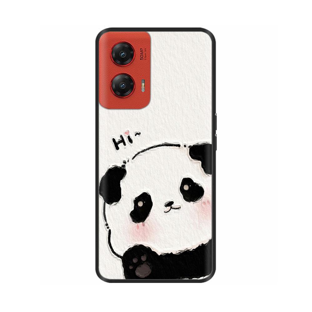 Case For Motorola Moto G Stylus 5G 2024 Case Couple Panda Back Cover For Motorola G Stylus 5G 2024 Liquid Silicone Phone Cases