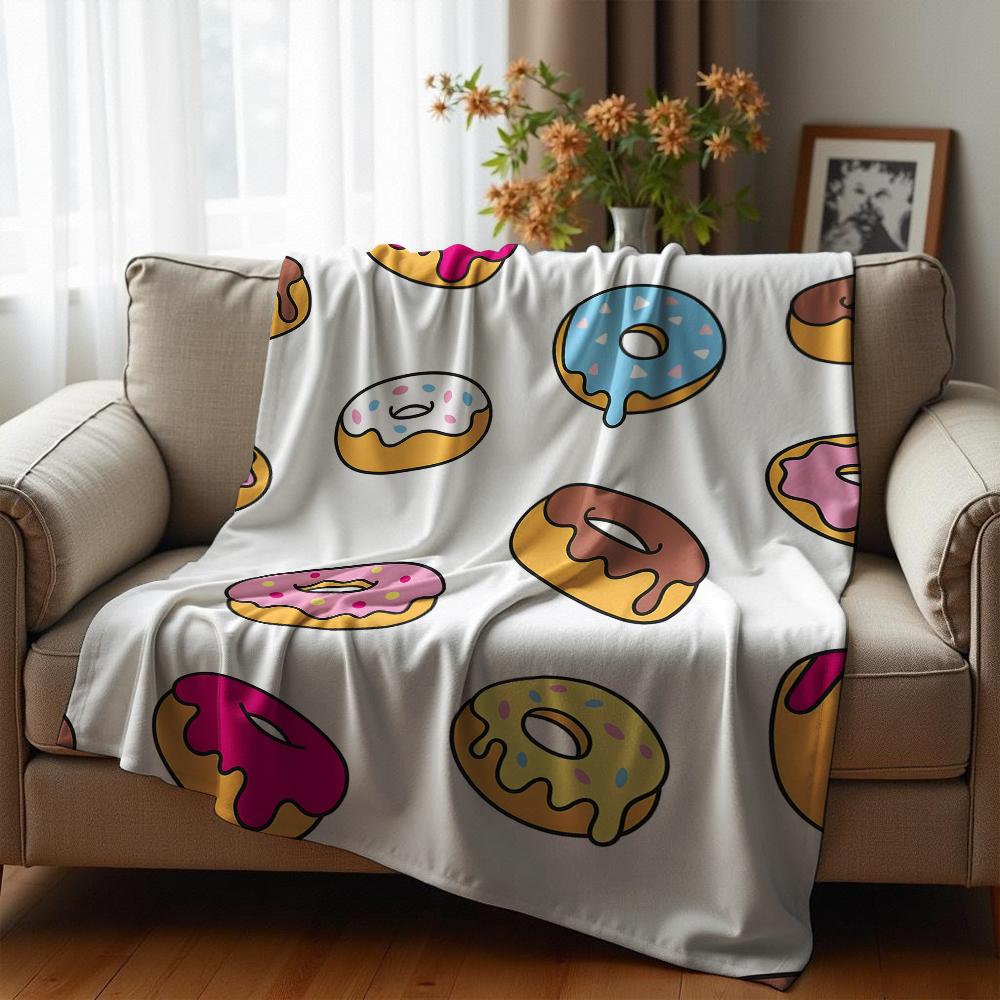 Color Puzzle Tile Soft Flannel Blanket Breathable Warm Throw for Office Car Sofa Kids Room Birthday Xmas Gift