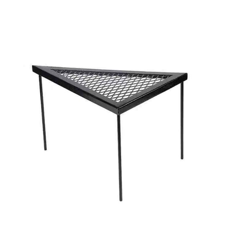 Outdoor Camping Triangle Mesh Fire Pit Table Set