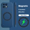 Luxury Magnetic Phone Case for Honor X30i X30 X9 5G Hard PC Thin Original Wireless Charging Frameless Lens Protection Back Cover