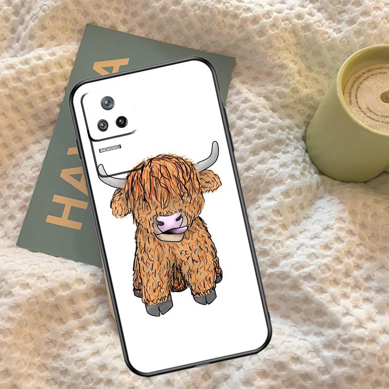 

Cute Highland Cow Case For Xiaomi 13 14 15 Ultra 11T 12T 13T 14T Pro POCO X7 Pro X3 X5 F5 F6 M6 X6 Pro Cover POCO M6 Pro