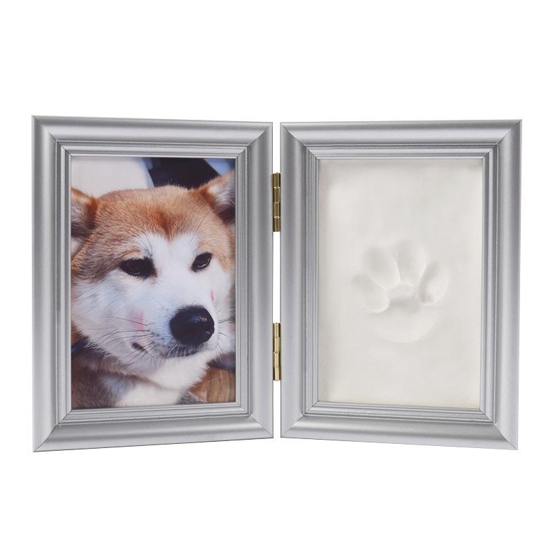 Porta-Retrato de Patinha de Pet Ornamento DIY com Argila