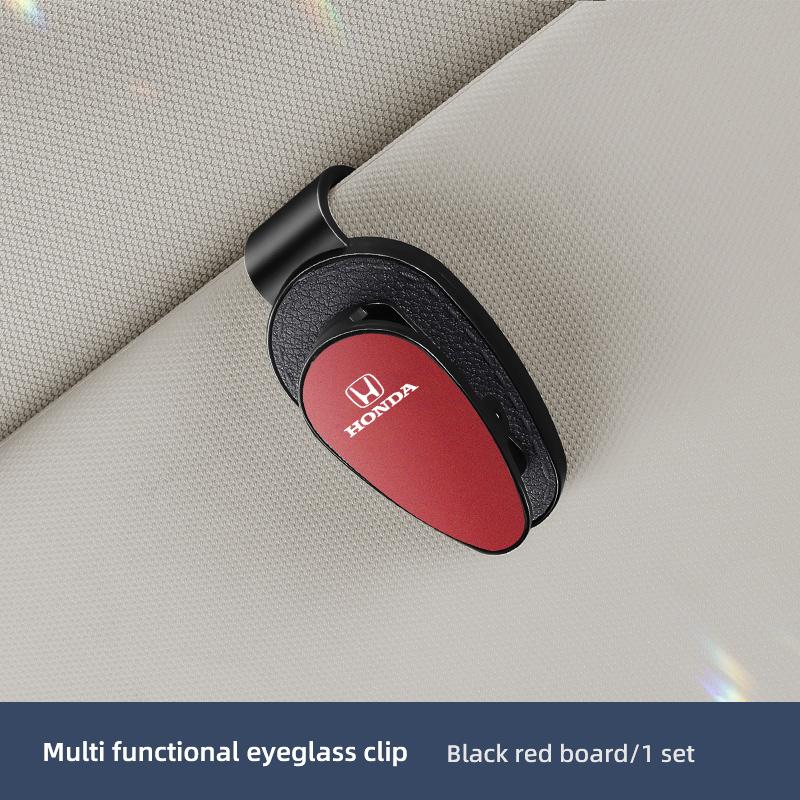 

Car Glasses Storage Clip Sun Visor ID Card Organized Bracket For Honda Civic Fit Jazz Accord Pilot CRV Odyssey Passport Vezel красный черный