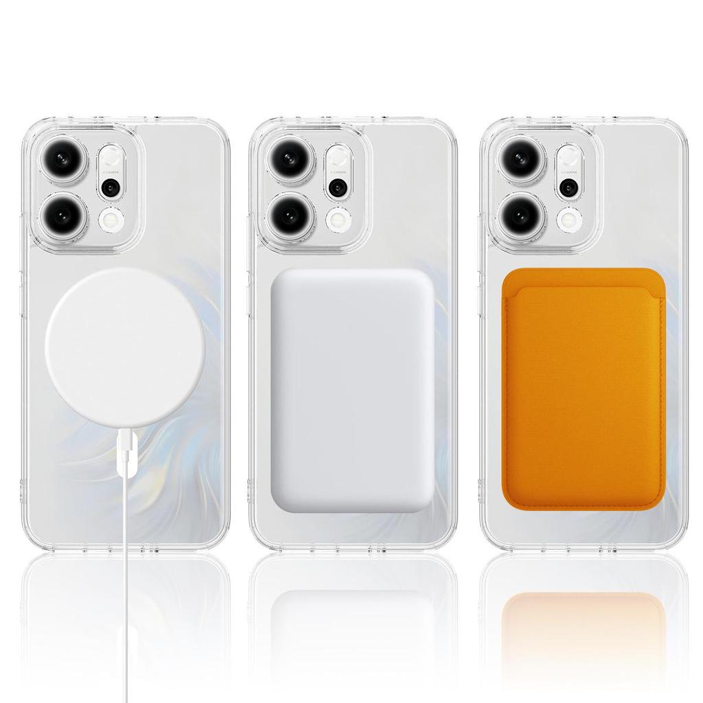 Transparent Magnetic Acrylic Anti-Scratch Case for OPPO Reno 14 Pro 5G International