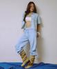 Wacky Willy [26Ss] Women'S Wide Fit Easy Denim Pants Light Blue