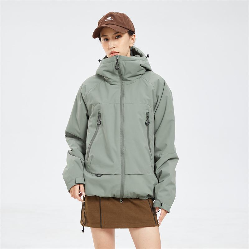 Shan Kebo Couple's Windproof Waterproof Outdoor Jacket - Men's and Women's Spring/Autumn Hiking Coat