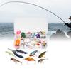 101PCS Fishing Lures Tackle Mixed Hard Baits Soft Baits Popper Crankbait VIB Topwater Floating Fishing Lures Hooks Fishing Accessories Kit Set with St