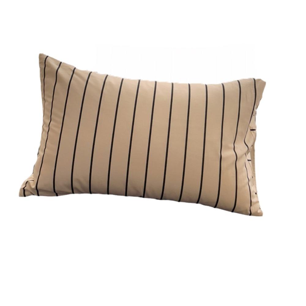 Rectangle Stripe Pattern Single Pillowcase Envelope Opening Design Bed Pillowslip Guesthouse