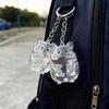 Pet Lover Gift Hamster Hair Keepsakes Keychain Reusable Acrylic Bottle Hangs On Bags Backpacks Jewelry