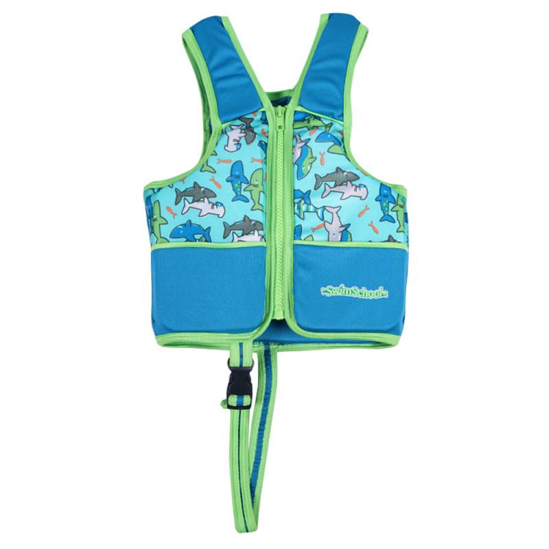 Letnie dziecięce kamizelki ratunkowe bez rękawów do pływania dla dzieci Chłopcy dziewczęta Regulowane kamizelki ratunkowe Cartoon Balanced Flotation Swimsuit