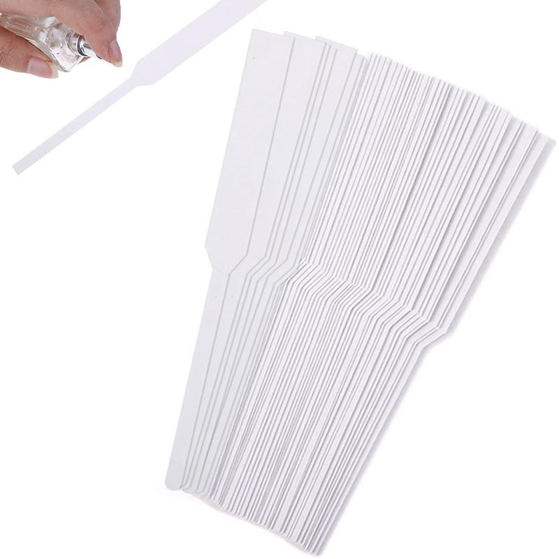 

100 шт. Тест-полоски для духов Практичные Премиальные Полезные Креативные Пустые Бумажные полоски для благовоний Бумажные блоттеры для духов Бумага для тестирования благовоний Духи Italy