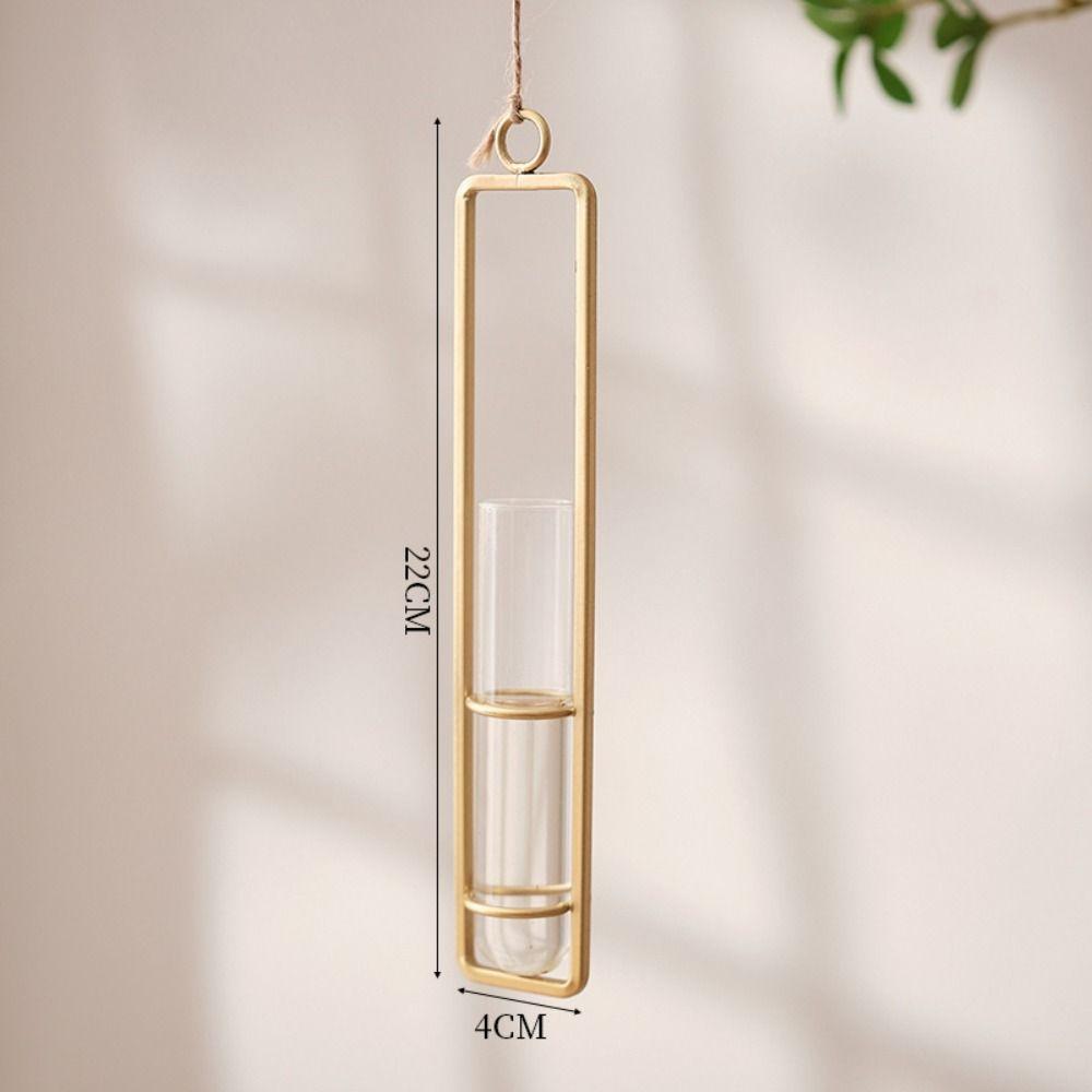 Wall Hanging Test Tube Vases Thickened Glass Vase Gardening Supplies Hanging Glass Planter  Garden