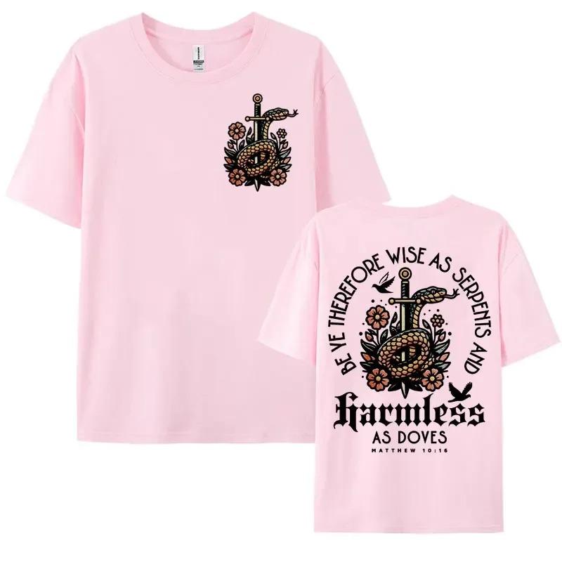 Mens Harajuku Christian Aesthetic T-shirt Bible Verse Religious Faithful Apparel Y2k T Shirts Man Women Casual Oversized T Shirt